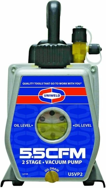 Uniweld U5VP2 5.5 2 Stage Vacuum Pump