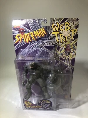 Figura de colección Marvel Spider-Man Web Trap Rampaging Rhino Toy Biz 1997 nueva #ML Foto 1 de 4