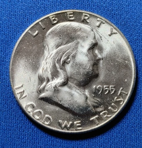 1955 Bugs Bunny FS-401 Franklin Silver Half Dollar, Ch BU Cover