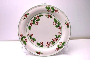 White Christmas by Sango Dinner Plate (s) Green Holly Red Berries - Picture 1 of 3