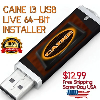 Caine 13 Linux 64bit Forensic Environment FAST 8GB USB Ships Same Day Free USA! - Image 1 of 3
