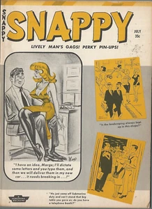 Humorama Snappy Magazine July 1958 Vintage Bill Wenzel Bill Ward Jayne Mansfield - Picture 1 of 2