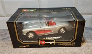 Chevrolet Corvette 1957 Burago en caja Cod. Fundido a presión escala 1:18 3024 - Imagen 1 de 11
