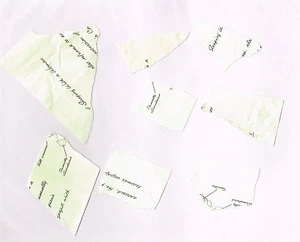 Spring Awakening Revival Deaf West Cast Stage USED Touch me Paper Prop Broadway - Picture 1 of 1