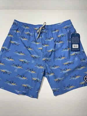 Pantalones Cortos de Playa Life Is Good Para Hombre Azul Barco Talla L Americana Foto 1 de 4