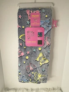 Glow in the Dark Decke Schmetterling Kleinkinddecke 40x50 *NEU* - Bild 1 von 3