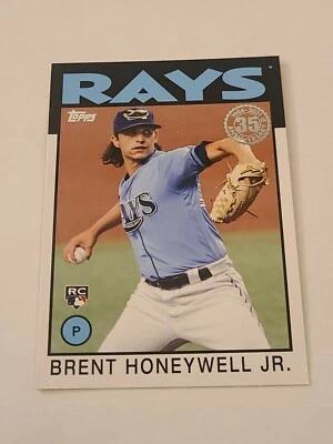 2021 Brent Honeywell Jr Rookie Rc 35th Anniversary 86 Retro Insert Topps - Image 1 of 2
