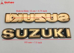 2X Gas Tank Emblem Badge for GS300 GS450 GS550 GS650 GS850 GS1000 GS1100 GSX750 - Picture 1 of 5