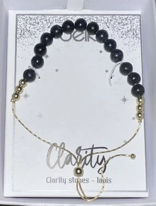 Clarity Lapis Lazuli Stone Beaded Bracelet Adjustable Cord Bracelet NEW - Picture 1 of 1