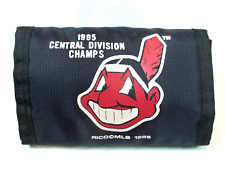 Cleveland Indians Chief Wahoo MLB Nylon TriFold Wallet - 1995 Central Div Champs