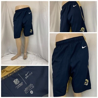 Pantalones Cortos Atléticos Los Angeles Rams S Nike Azul 100% Poliéster LNWOT YGI R1-276 Foto 1 de 4