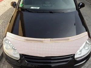 Protección de Caída Rocas Del Capó Sujetador VW Golf 6 VI Turbo Brit Style - Imagen 1 de 2