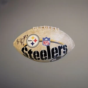 Ben Roethlisberger Pittsburgh Steelers Signed Football Signing Pics JSA 🔥 - Picture 1 of 8