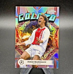 Zlatan Ibrahimovic 2023-24 Topps Chrome UCC Golazo Refractor #GL-15 AFC Ajax HOF - Picture 1 of 10