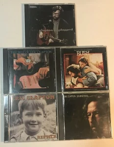 5 cds by ERIC CLAPTON: Unplugged, Journeyman, Reptile, Rush, Timepieces Best Of - Imagen 1 de 1