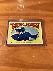 1966 Topps The Green Hornet Sticker Card # 38 Kato & Green Hornet Bruce Lee - Picture 1 of 2
