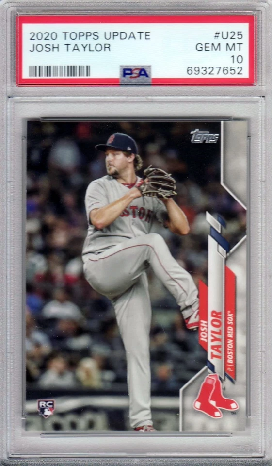 2020 Topps Update Baseball - Josh Taylor RC  - PSA 10 - #U25 - Boston Red Sox! - Image 1 of 1