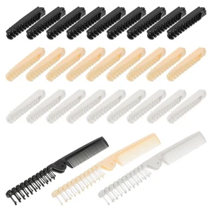 30 Pezzi Mini Spazzola per Capelli: 2 in 1 Pettine e Spazzola per Capelli Pieghevole - Portatile - Foto 1 di 18