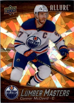 2023-24 Upper Deck Allure Lumber Masters Orange #LM15 Connor McDavid /399 - HKY - Image 1 of 2