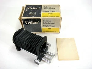 Accesorio de fuelle para cámara de triple pista Vivitar TTB-1 montajes Mamiya Sekor Pentax - Imagen 1 de 6