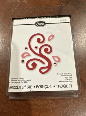 Sizzix Sizzlets 654812 'SCRIBBLES SWIRLS' 1 Die Designer By Emily Humble - Image 1 of 2