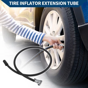 Tubo de extensión inflador de neumáticos de 35,43 pulgadas 1 pieza 0,236 pulgadas x 25 TPI para automóvil motocicleta bicicleta - Imagen 1 de 6