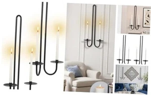 Wall Sconce Candle Holder Metal Hanging Wall Decorations for Home,Living - Picture 1 of 8