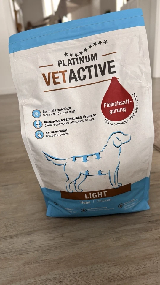 Platinum | Hundefutter VetActive 🐓 Light Huhn | 5kg - Bild 1 von 1