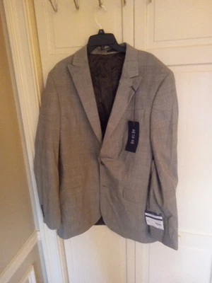 Stafford Para Hombres 44L Smart Tech Lana Elastizada Marrón Glen Ajuste a Cuadros 2 Botones Nuevo con Etiquetas Foto 1 de 4