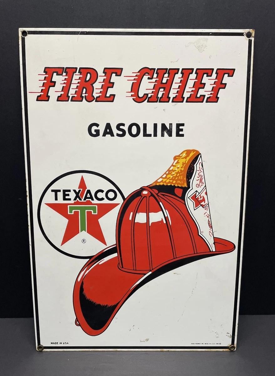 Texaco Fire Chief Sign for sale | eBay
