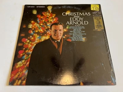 Christmas With Eddy Arnold LP Shrinkwrap Hype Sticker VG+ EX Vinyl RCA Holiday - Image 1 of 4
