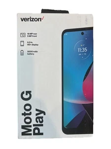 New/Sealed - Verizon Motorola Moto G Play 32GB Blue Prepaid Smartphone 6.5” 16MP - Photo 1 sur 2
