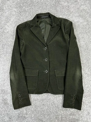 Theory Jacket Womens 4 Green Cotton Blazer * - Image 1 of 4