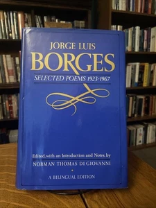 Jorge Luis Borges: Selected Poems 1923-1967 HCDJ 1972 Delacorte Press X-Lib - Picture 1 of 17