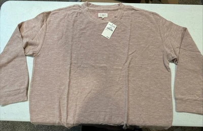 Moletom Lou & Grey antigo vermelho (rosa) tamanho XXL Nordstrom novo com etiquetas - Imagem 1 de 4