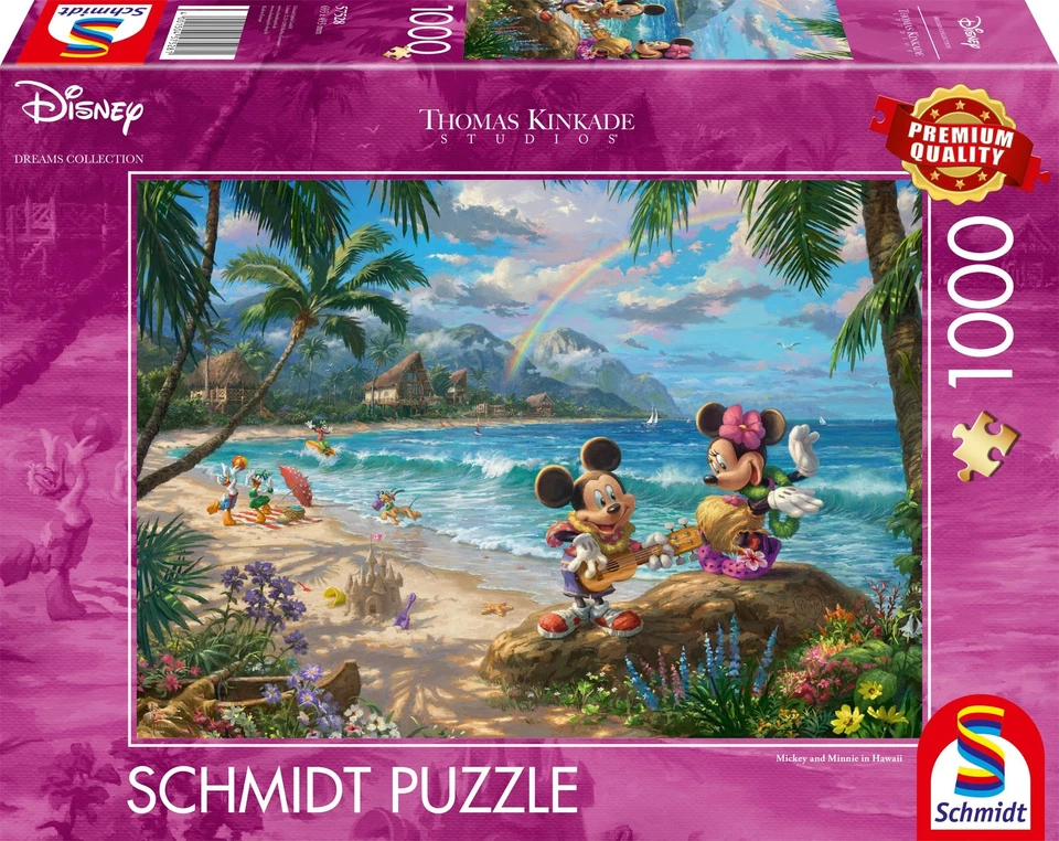 Schmidt Spiele 57528 Jigsaw Puzzle Thomas Kinkade Disney Mickey