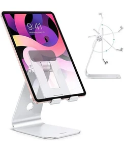 Adjustable Tablet Stand for Desk, Upgraded Longer Arms for Greater Stability, T2 - Picture 1 of 5