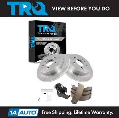 Kit de pastillas de freno trasero y rotor TRQ para 98-03 Mercedes ML320 03-05 ML350 99 ML430 Foto 1 de 4