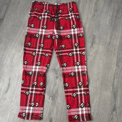 Buc-ees Pajama Pants youth XL Red All Over Print Logo Bucees Christmas holiday - Image 1 of 4
