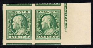 Briefmarken - USA #343 postfrisch OG NH Paar Klasse Juwel 100 mit PSE-Zertifikat - Lot # MO-5996 - Bild 1 von 2
