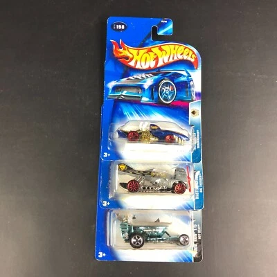 HOT WHEELS Track Aces Sharkruiser 198,Hot Seat 133 Final Run, Wastelanders 185 - Image 1 of 4