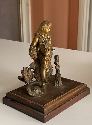 Antique Figure French Bronze ? Spelter? • 19.95£