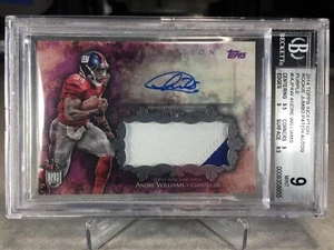 2014 Topps Inception Rookie Jumbo Patch Auto 34/50 Andre Williams #IAJP-AW BGS 9 - Picture 1 of 3