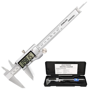 Calibre Digital Acero Inoxidable Calibrador Pie de Rey Con Pantalla LCD 6"/150mm - Picture 1 of 8