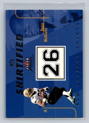Deuce McAllister 2003 Fleer Focus #12 NS NFL Shirtified Saints SN C31 - Image 1 of 2