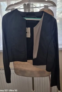 Malene Birger Leather Jacket Size 10/12 - Picture 1 of 5