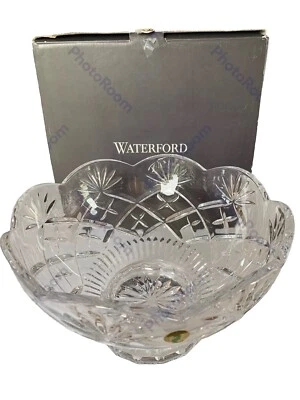 Rare - NIB - WATERFORD- PEARCE  BOWL - Pedestal Footed, Scallop top, Pristine - Image 1 of 4