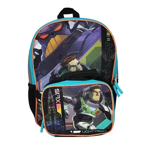 Large Backpack - Disney - Buzz Lightyear Movie w/Lunch Bag 16" - Picture 1 of 4
