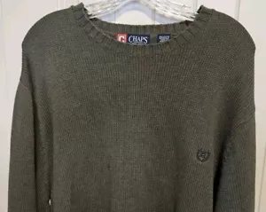 Vintage Ralph Lauren Chaps Sweater Men's Size 2XL Green - Picture 1 of 12