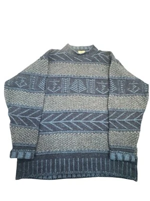 Mens Bonner of Ireland Wool Knit Crewneck Sweater, Sz. XL Blue - Image 1 of 4